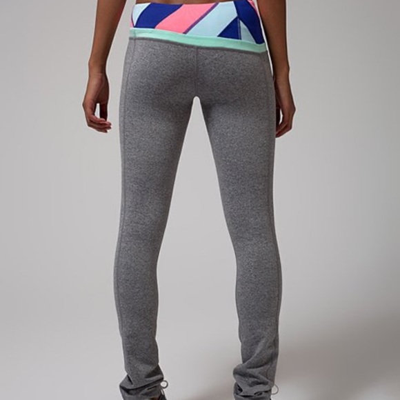 Ivivva Lululemon Heathered Slate Ambition Quilt Skinny Dedication Pants Size 14 - Picture 3 of 12